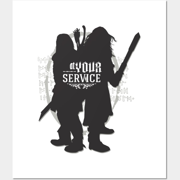 At Your Service Wall Art by aviaa